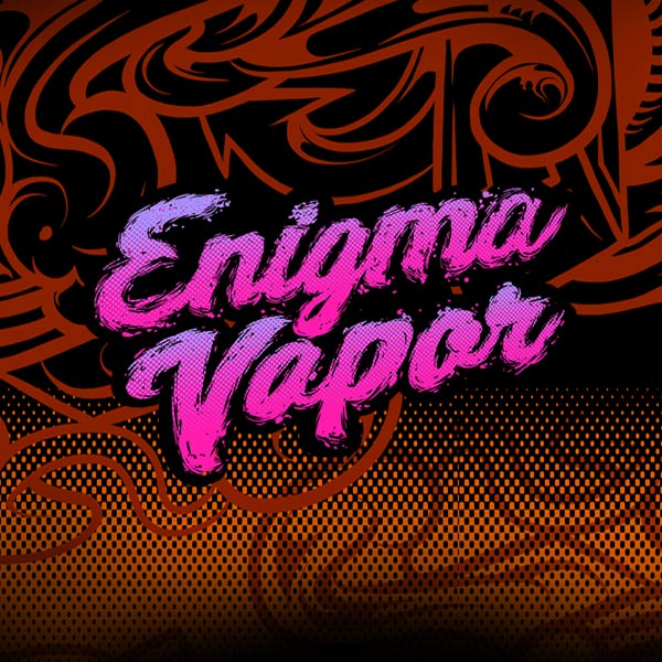 Enigma e-liquid Logo illustration